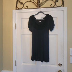 Black short sleeve mini